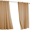 Outdoor Grommet Top Curtain Panel, Khaki, 50"x108"
