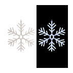 24"H Indoor/Outdoor Hanging Snowflake Decoration with LED Lights