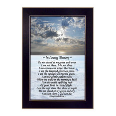"In Loving Memory" By Trendy Decor4U, Printed Wall Art, Black Frame