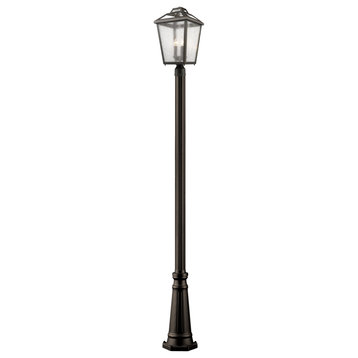 Bayland 3 Light Outdoor Post Light, Oil Rubbed Bronze, 519P Mount incl.
