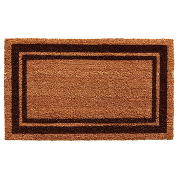 Calloway Mills 152981830NP Brown Border Doormat, 18"x30"