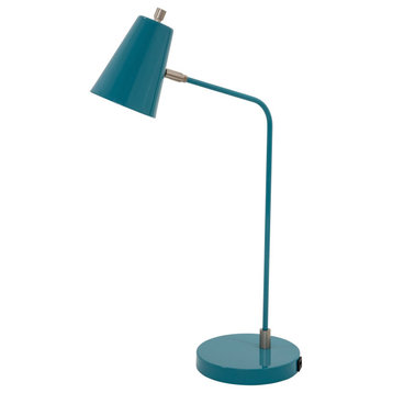 House of Troy K150 Kirby 1 Light 23-1/2"H Integrated LED Arc - Teal