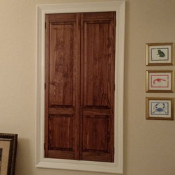 Waller Raised Panel Pine Interior Shutters - Interior Shutters