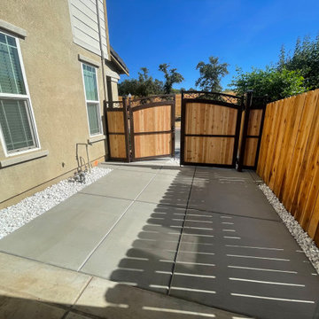 concrete driveway & walkway