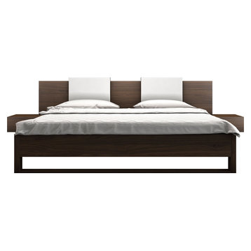 Monroe King Bed, Walnut