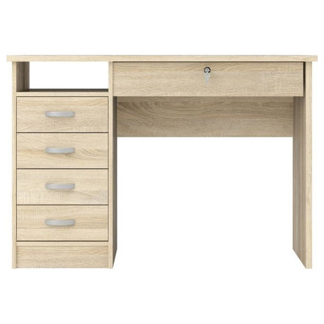 Desk With 5 Drawers, Oak