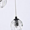 Lux Light 11.8" 3-Lights Black Pendant
