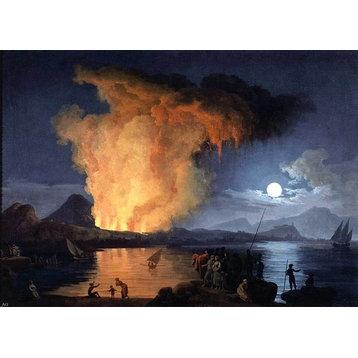 Pierre-Jacques Volaire View of the Eruption of Mount Vesuvius