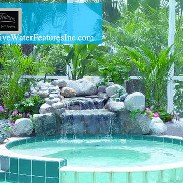 Small pool waterfall