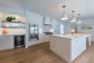 Inspiration for a coastal kitchen remodel in Boston
