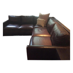 Room & Board Leather Sectional Sofa - Sectional Sofas