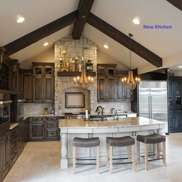 Beamed kitchen
