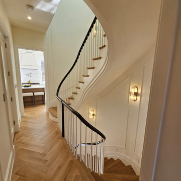 Project #131 | Three-Story Elliptical Staircase in Historic Home