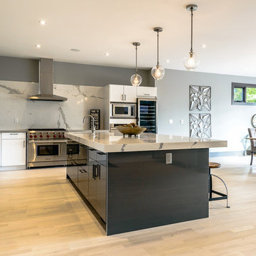 Modern Style Kitchen - View into Dining Room