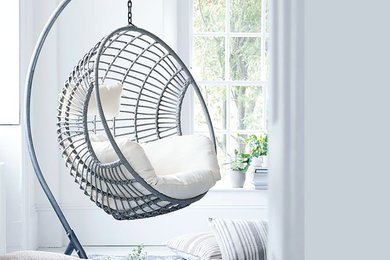 Indoor Outdoor Hanging Basket Chair with stand - Swing