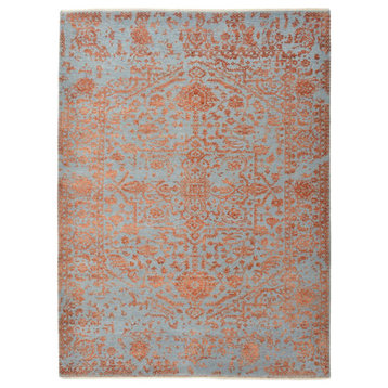 Oriental Rug Sadraa 6'10"x5'2" Hand Knotted Carpet