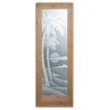 Pantry Door - Palm Sunset - Alder Knotty - 24" x 80" - Book/Slab Door