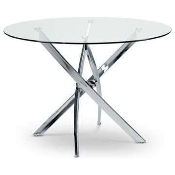 OM Glass Round Dining Table