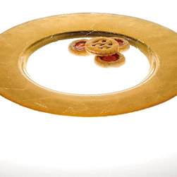 Gold Leaf Round 13" Charger - Products