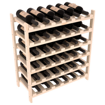 36-Bottle Stackable Wine Rack, Ponderosa Pine, Satin Finish