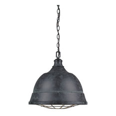 Bartlett 1-Light Pendant, Black Patina