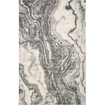 Watercolors IVory/Gray Landscape 5'x7'6" Rug