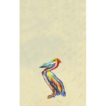 Sylvester Pelican Kitchen Towel - Two Sets of Two (4 Total)