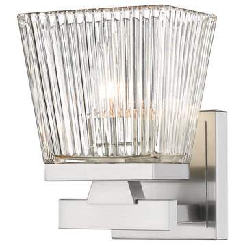Astor One Light Wall Sconce, Brushed Nickel