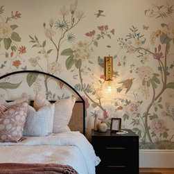 vintage floral mural - Wallpaper