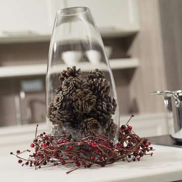 A Perfect Blend of Texture and Simplicity - Decorated for the Holidays