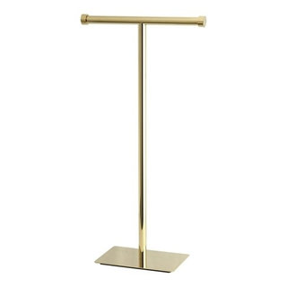 Delta Victorian Double Post Toilet Paper Holder in Polished Brass