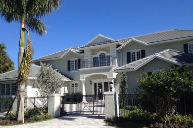 Inspiration for a timeless exterior home remodel in Miami