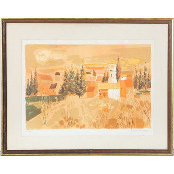 Georges Lambert "The Village" Lithograph