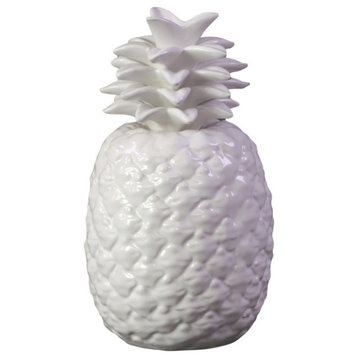 White Ceramic Pineapple Figurine