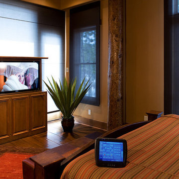 Stylish Master Bedroom with Hideaway TV