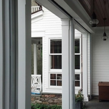Mirage Motorized Screens on Outdoor Patio