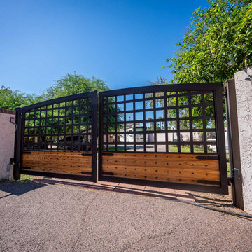 Custom High Definition Iron & Wood Gate