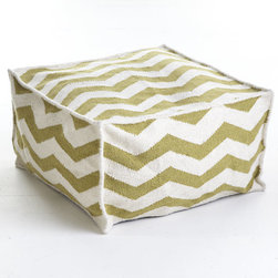Chevron Pouf - Floor Pillows And Poufs