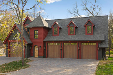 Inspiration for a transitional exterior home remodel in Minneapolis
