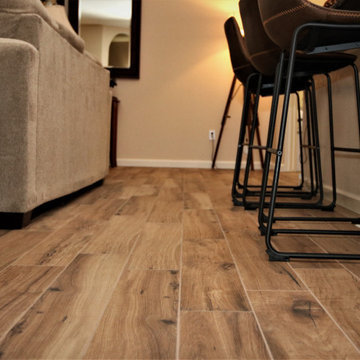 Wood Plank Tile Floor Remodel