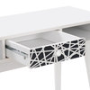 CorLiving Acerra Entryway Table With Pattern, Pattern, White