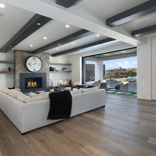 Photo of a coastal basement in Orange County.