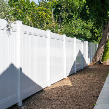 White Vinyl Fence And Gate Northridge.CA