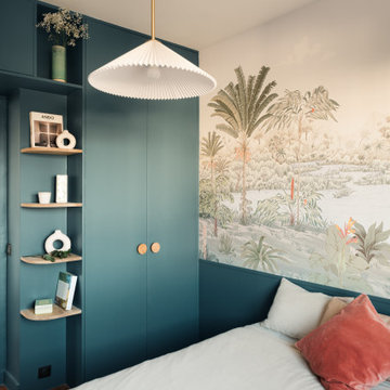 Rénovation colorée d’un appartement années 50