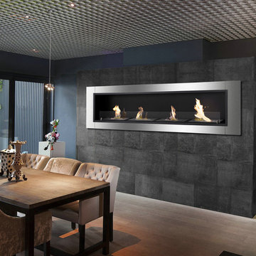 Ignis Recessed Ethanol Fireplace Accalia
