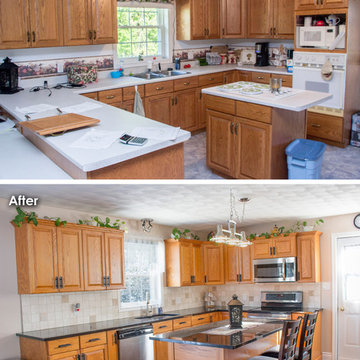 Black Granite Kitchen Facelift