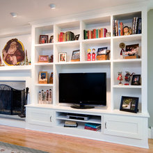 built in shelves