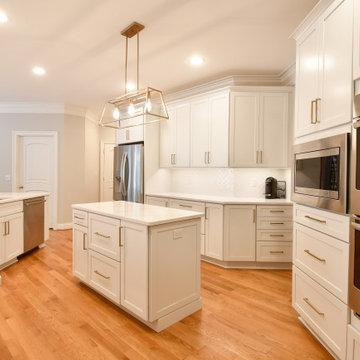 Transitional White Kitchen Remodel Williamsburg, VA