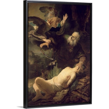 "The Sacrifice of Abraham, 1635" Floating Frame Canvas Art, 26"x38"x1.75"