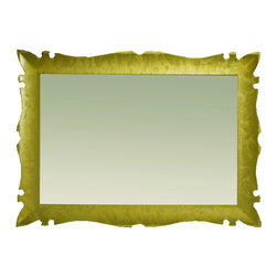 Versalles 43" 1/4 bathroom mirror.Gold fantasy. - Bathroom Mirrors